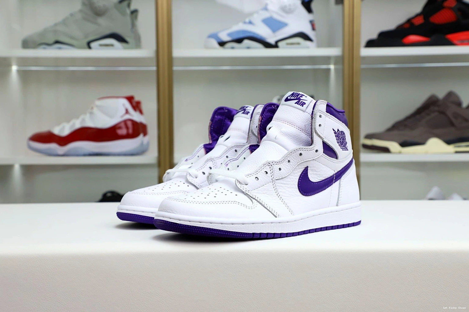 1st Kicks Shoes Jordan BestValue 1 1970 High Air Purple OG Kimikick Court 1202